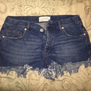 Free people denim shorts